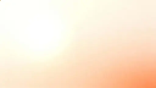 A 16:9 matte wall fills the frame with a seamless vertical gradient from light cream and soft peach at the top to apricot and pale coral below, subtly brighter above-left and warmer lower-right.