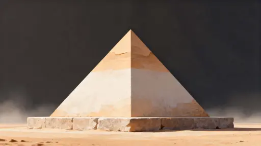 A minimalist architectural study of a small pyramid rendered in gentle, diffused light with clean negative space, subtle material texture, and balanced 16:9 framing for visual presentation.