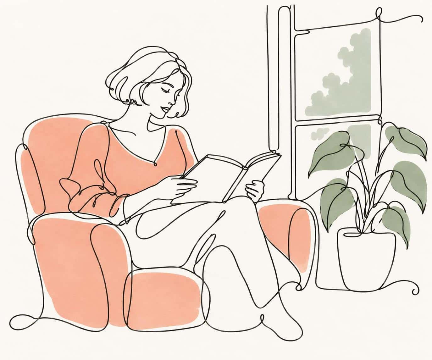 Continuous single-line drawing, prompt only example