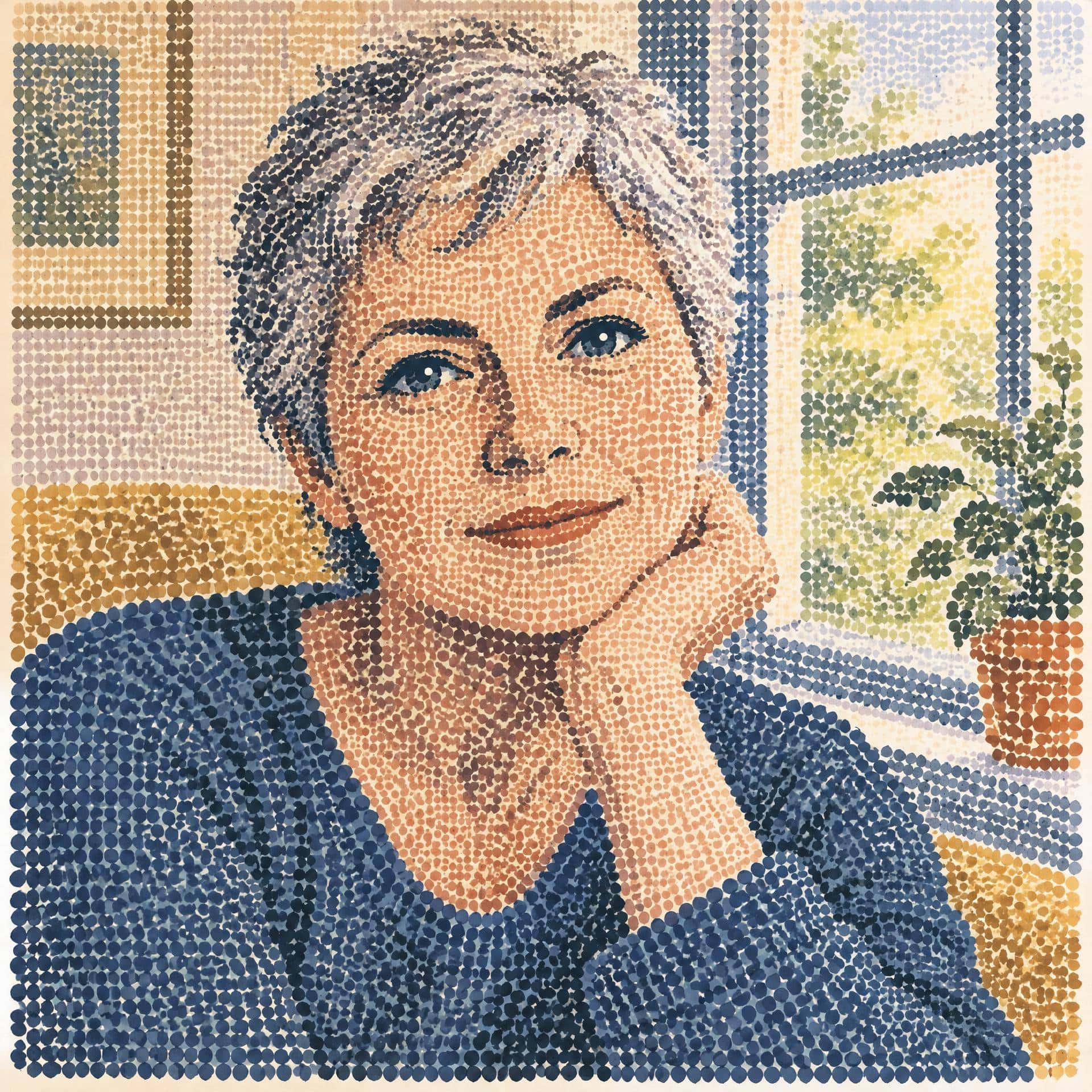 Enlarged handmade raster image, prompt only example