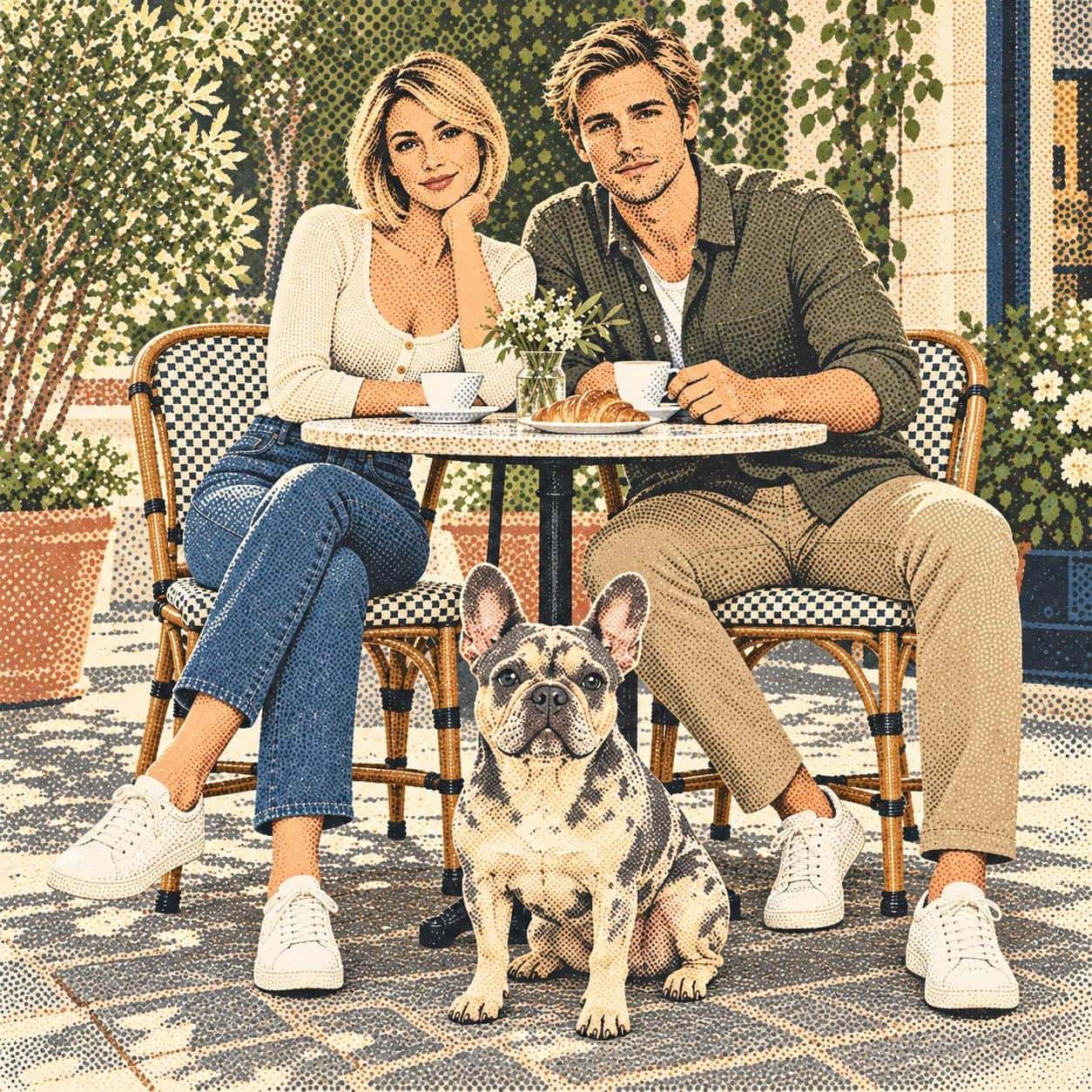 Fragmented type-image grid, your photo + style text example