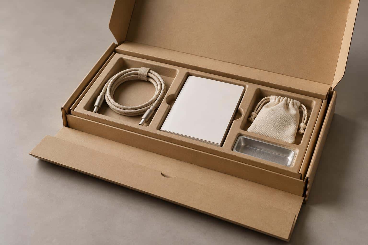 Open-package reveal photograph, prompt only example