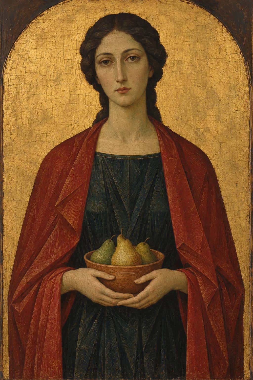 Tempera devotional panel, prompt only example